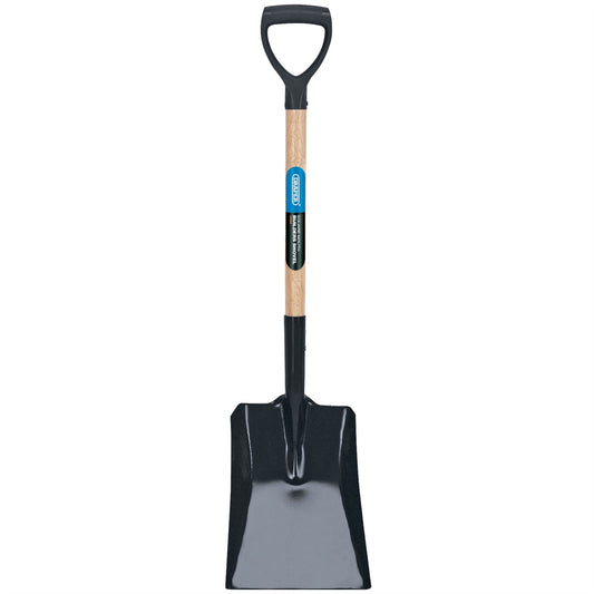 Draper 10904 Carbon Steel Square Mouth Builders Shovel with Hardwood Shaft Draper