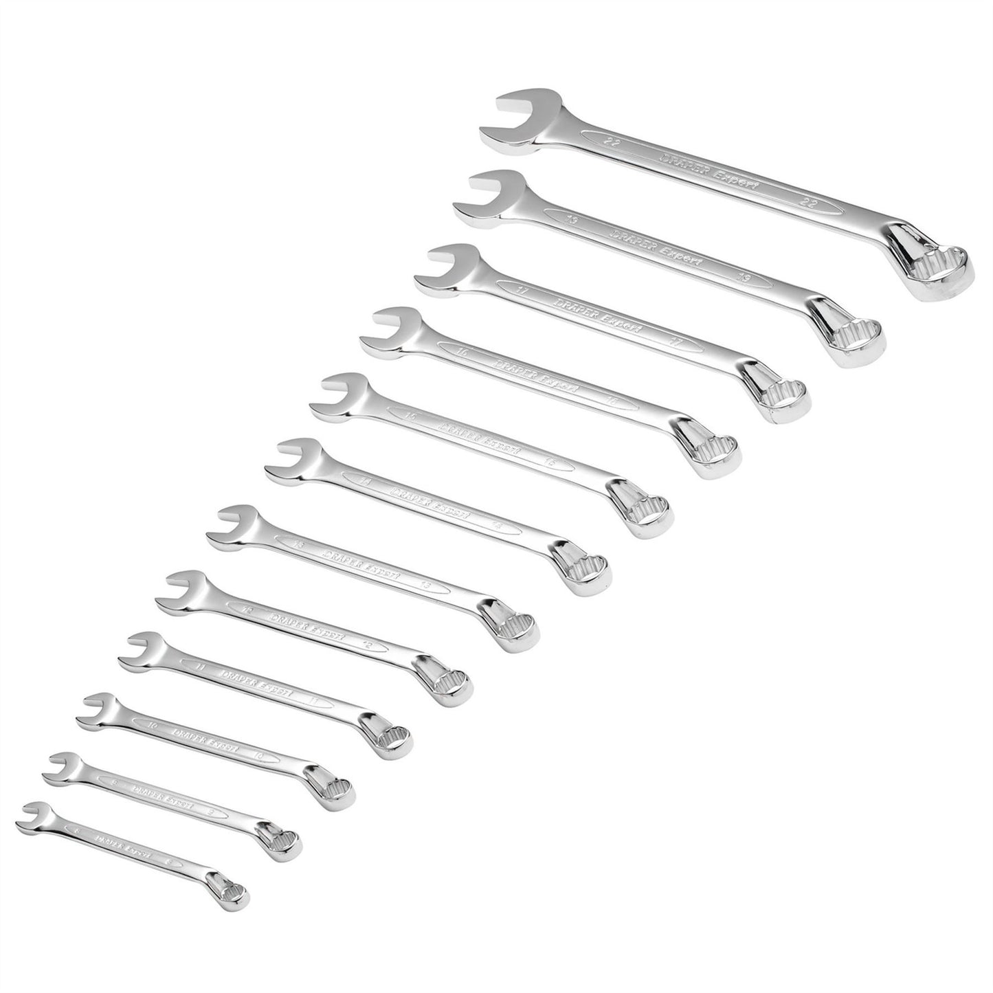 Draper 64605 HI-TORQ® Metric Combination Spanner Set 8 - 22mm 12 Piece Draper