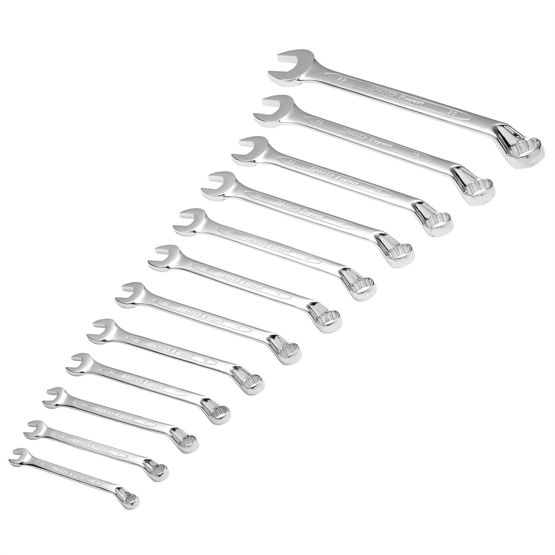 Draper 64605 HI-TORQ® Metric Combination Spanner Set 8 - 22mm 12 Piece Draper