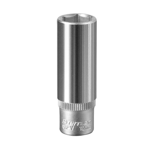 Sealey S1412D WallDrive® Socket 12mm Deep 1/4"Sq Drive Sealey