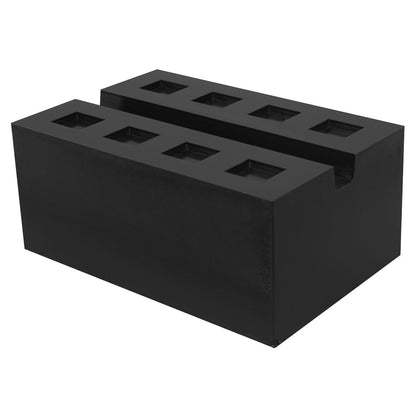 Sealey SJBEX.A03 Slotted Rubber Support Block for Viking Jacking Beams 80mm Sealey
