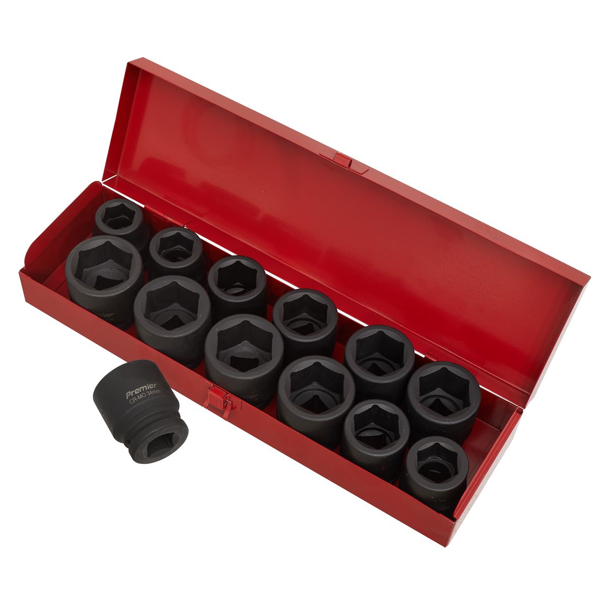 Sealey AK686 Impact Socket Set 13pc 3/4"Sq Drive Metric/Imperial Sealey