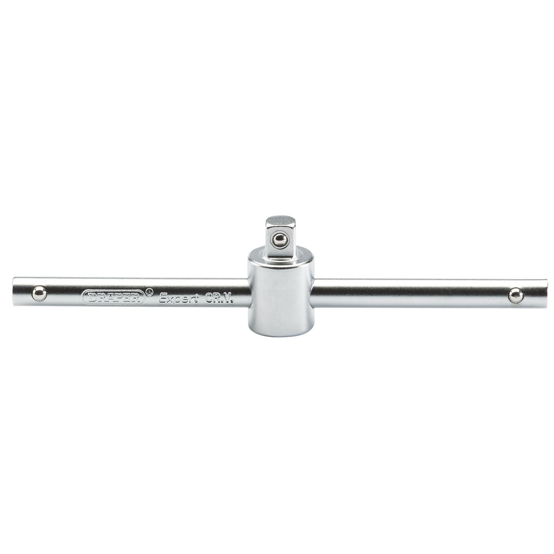 Draper 16786 Satin Chrome Sliding T Bar 1/4" Sq. Dr. Draper