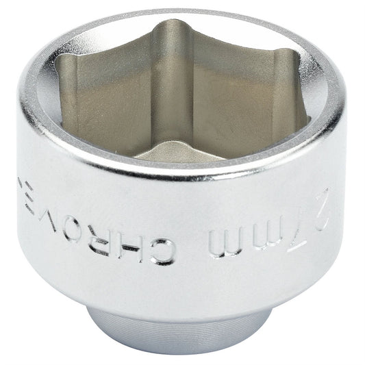 Draper 13425 Oil Filter Cap Socket 3/8" Sq. Dr. 27mm Draper