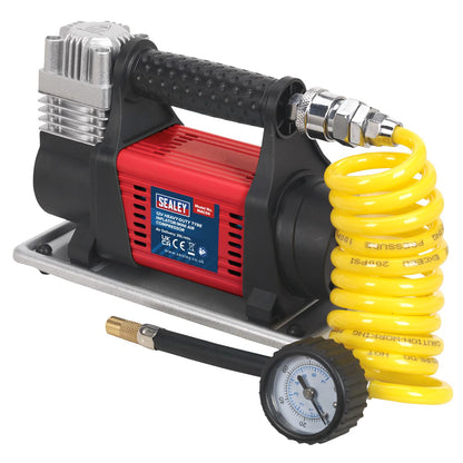 Sealey MAC04 Tyre Inflator/Mini Air Compressor 12V Heavy-Duty Sealey