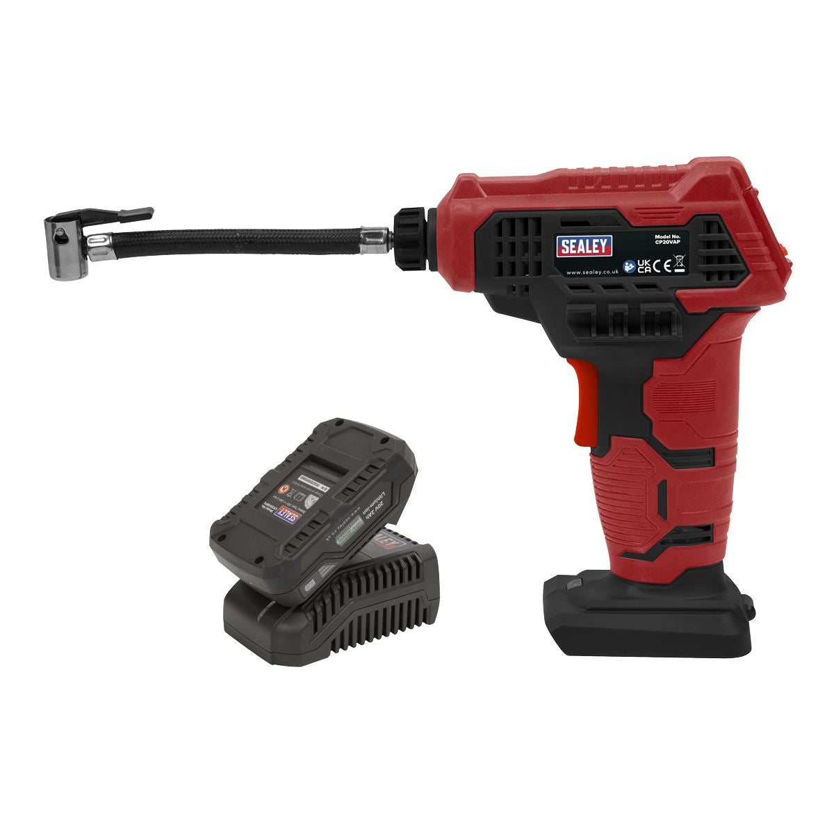 Sealey CP20VAPKIT1 Cordless Air Pump Kit 20V 2Ah SV20 Series Sealey