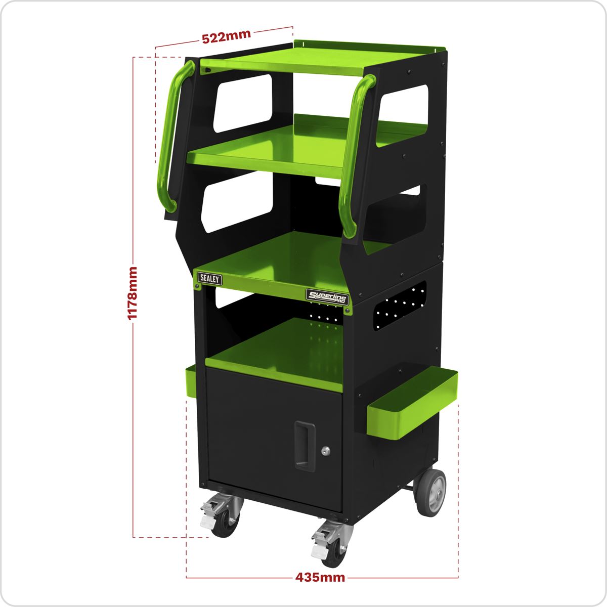 Sealey APDT435 Multipurpose Trolley for Diagnostics 4-Level Sealey