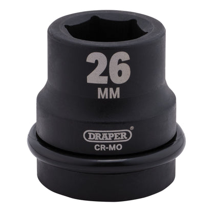 Draper 05107 Hi-TORQ® Impact Socket 1" Sq. Dr. 26mm Draper