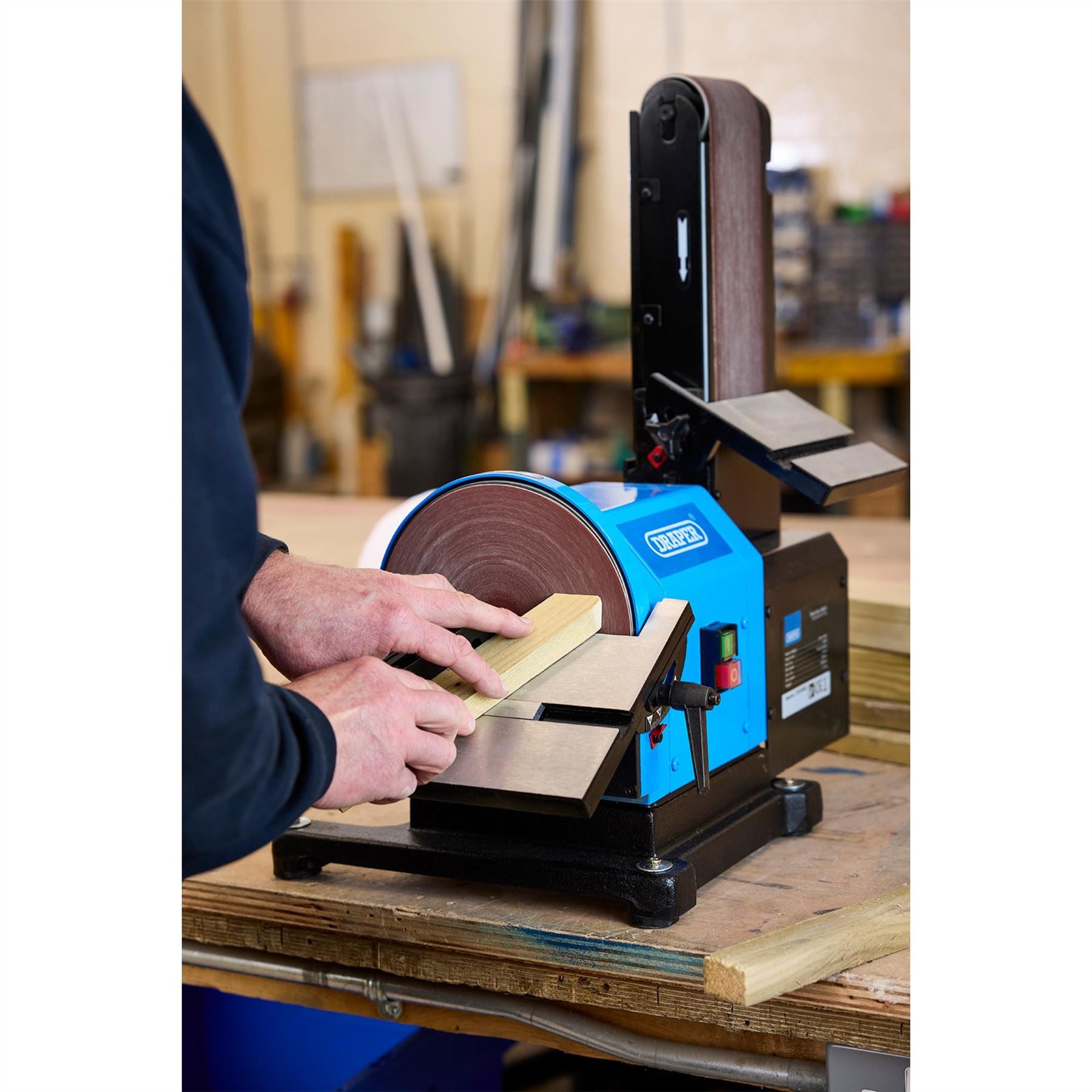 Draper 98525 230V Belt 100mm and Disc Sander 200mm 500W Draper