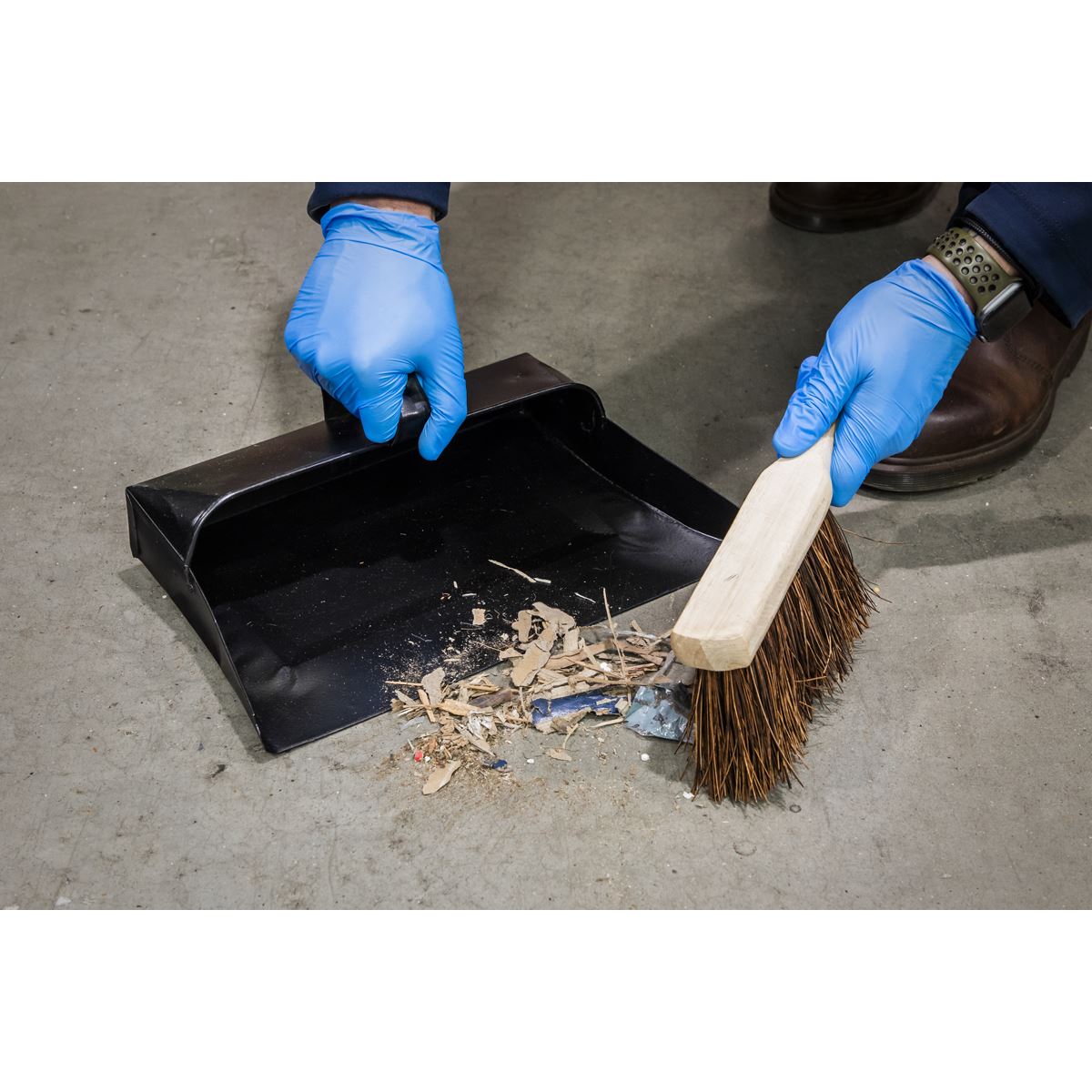 Sealey BM26 Dustpan & Brushes Metal Sealey