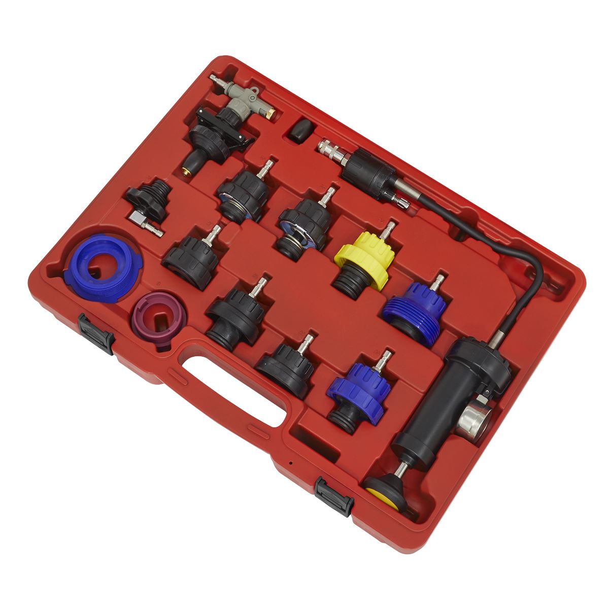 Sealey VS0014 Cooling System Pressure Test Kit 13pc Sealey