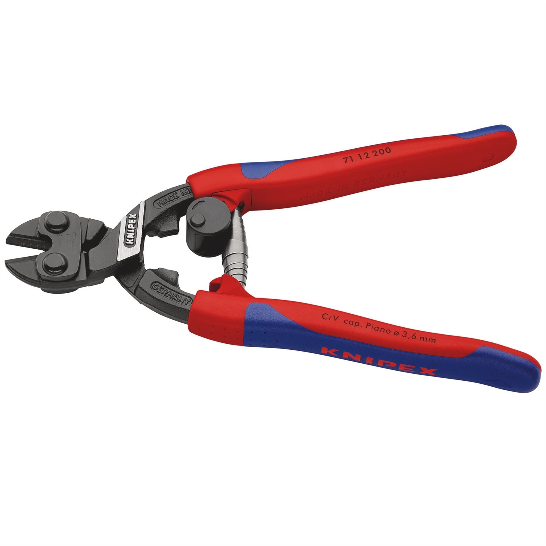 Knipex 49188 Cobolt® 71 12 200 SB Compact Bolt Cutters with Sprung Handles 200mm Knipex