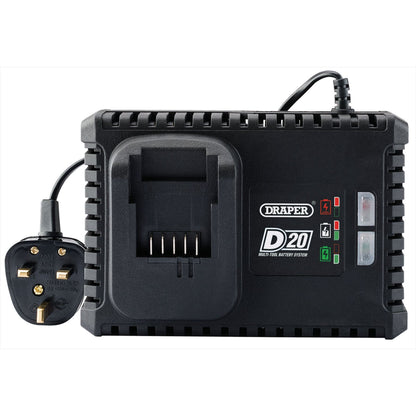 Draper 55913 D20 20V Fast Battery Charger 4A Draper