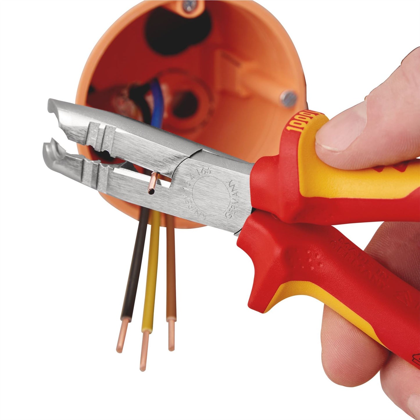 Knipex 14738 13 46 165 SB VDE Stripping Pliers 165mm Knipex