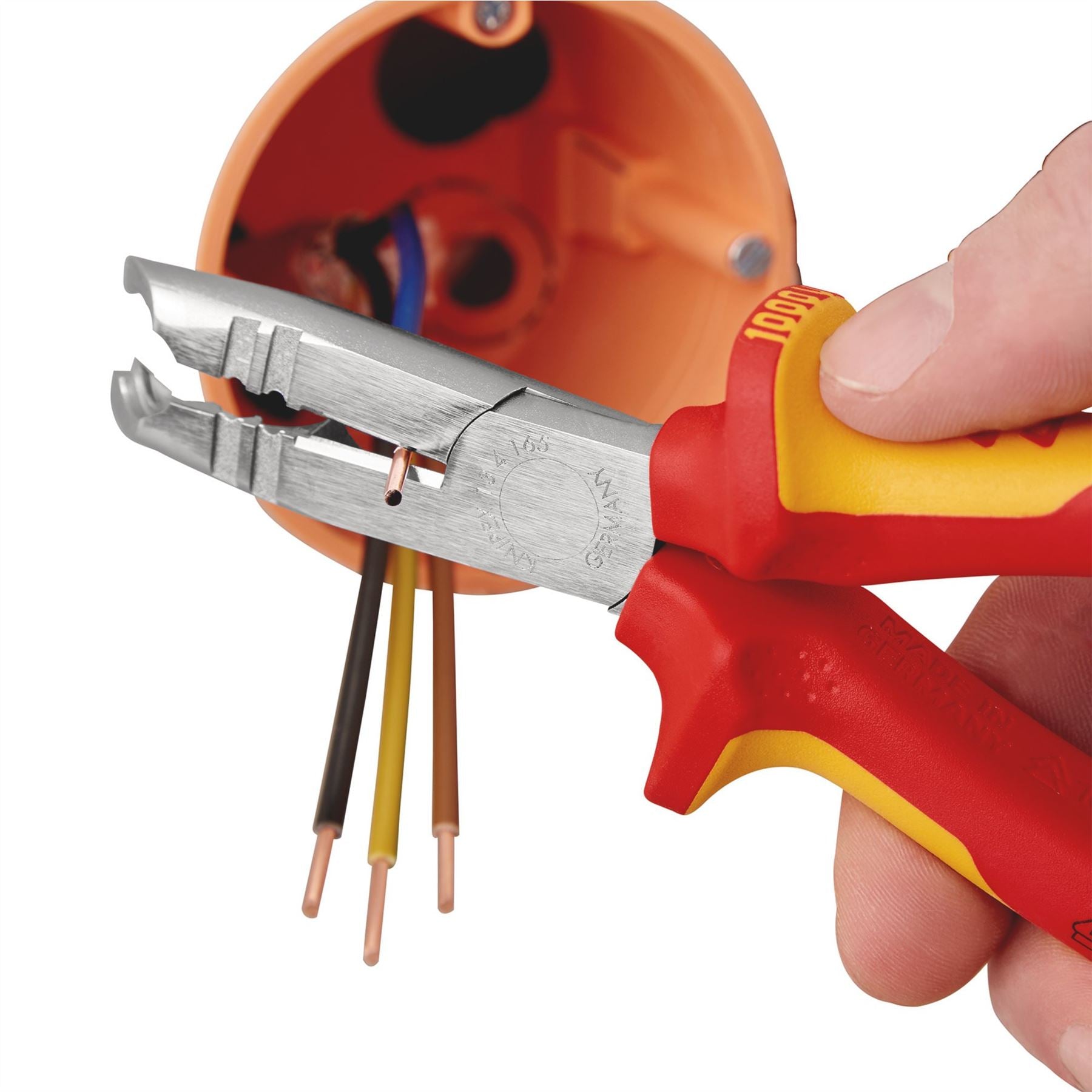 Knipex 14738 13 46 165 SB VDE Stripping Pliers 165mm Knipex