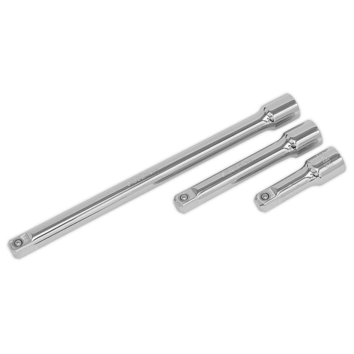 Siegen S0720 Extension Bar Set 3pc 1/2"Sq Drive Siegen