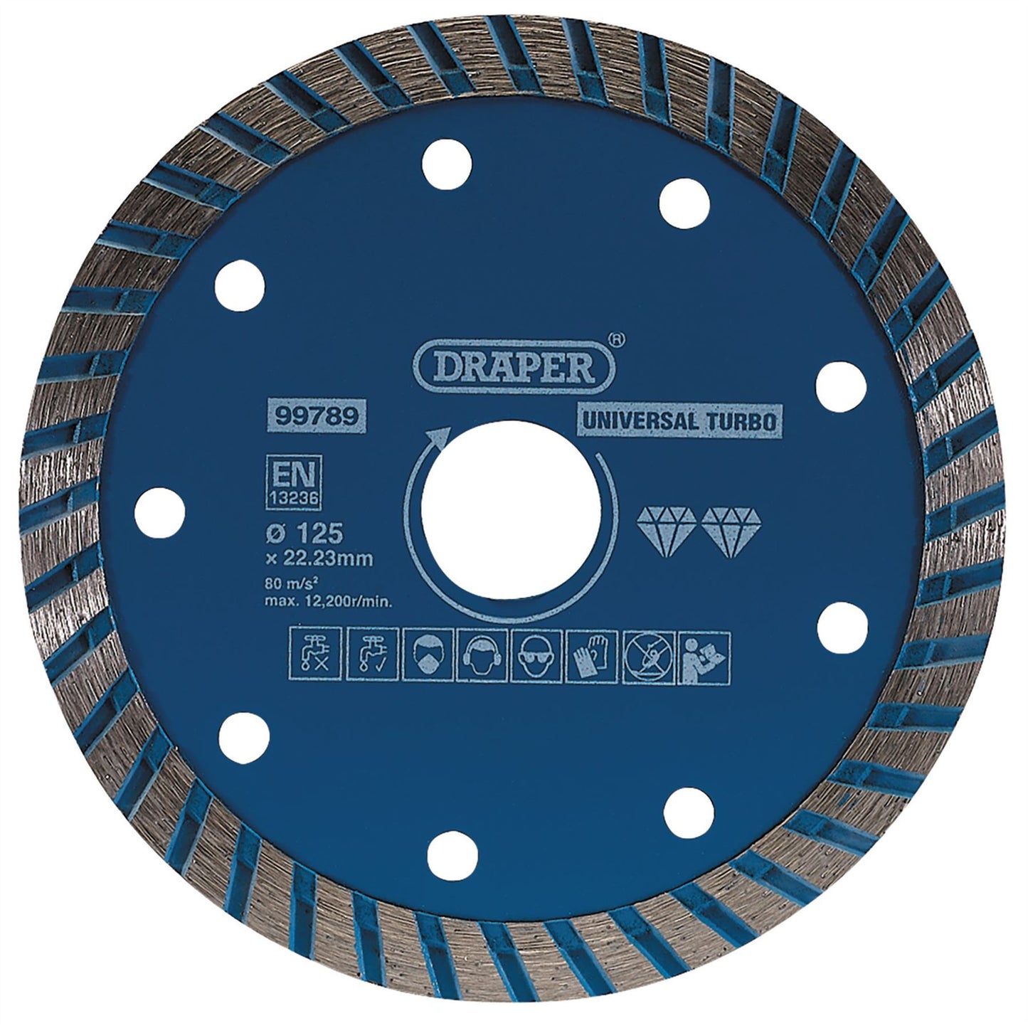 Draper 99789 Turbo Diamond Blade 125mm Draper
