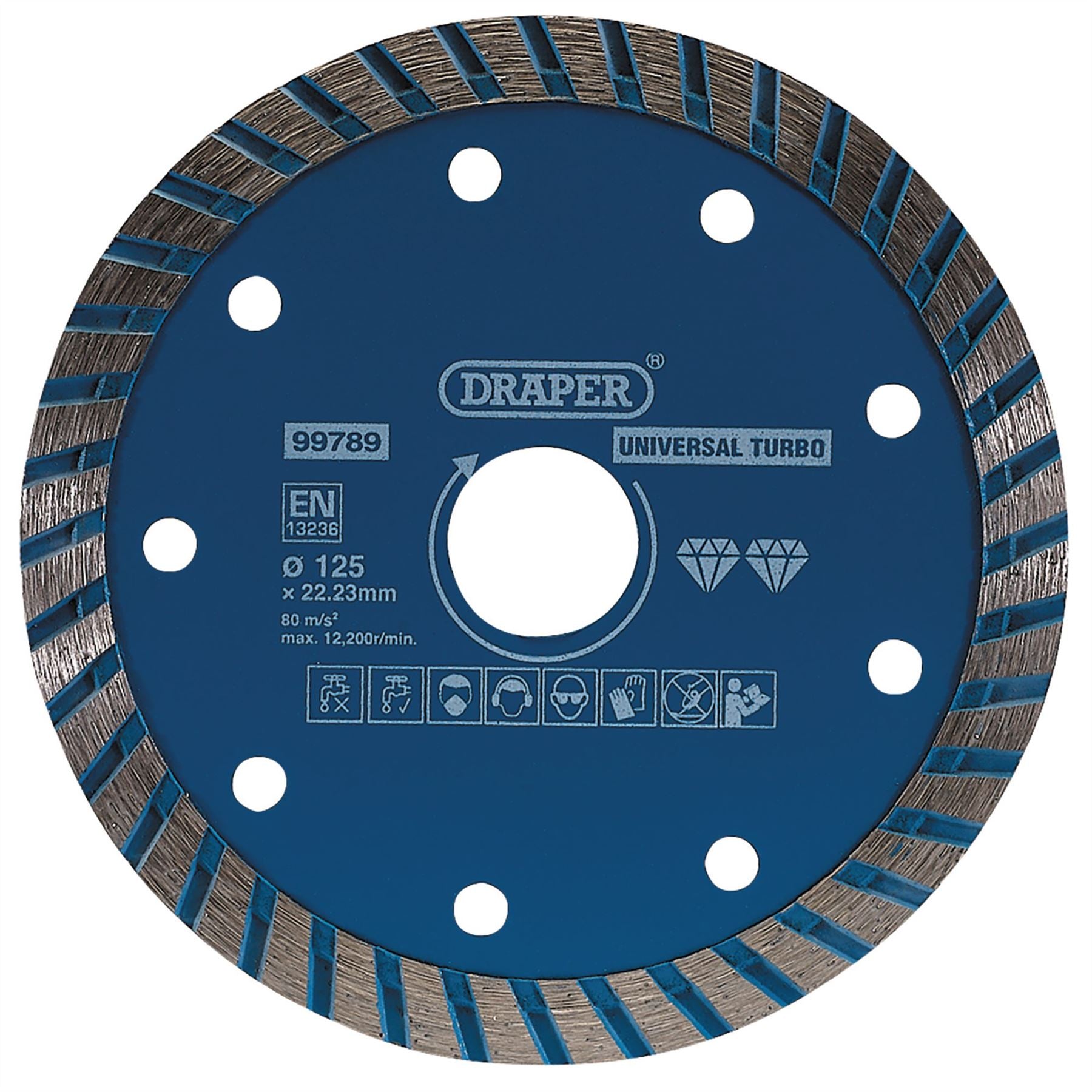 Draper 99789 Turbo Diamond Blade 125mm Draper