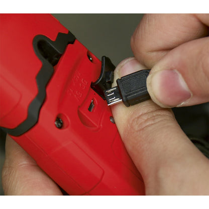 Sealey LED3601R Rechargeable 360° Inspection Light 3W COB & 1W SMD LED Red Lithium-Polymer Sealey