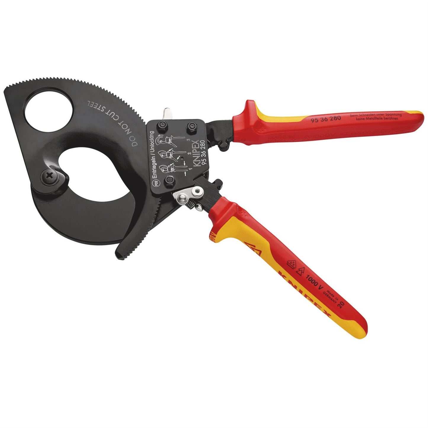 Knipex 55015 95 36 280 VDE Heavy Duty Cable Cutter 280mm Knipex