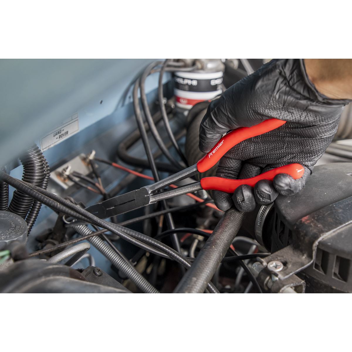 Sealey AK8591 Needle Nose Pliers Double Joint Long Reach 335mm Sealey