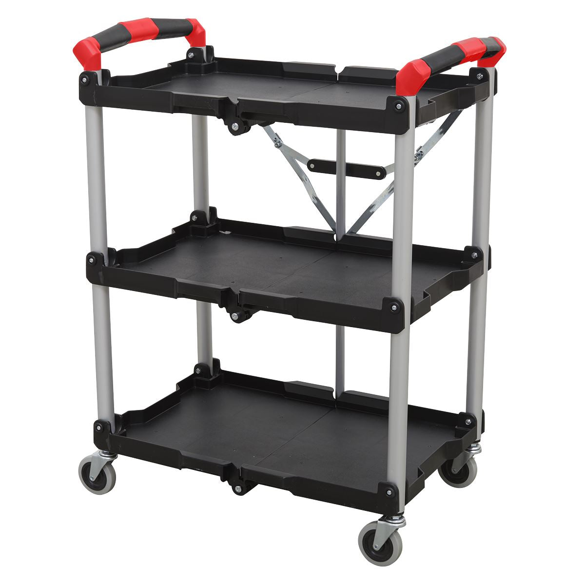 Sealey CX314 Folding Workshop Trolley 3-Level Sealey