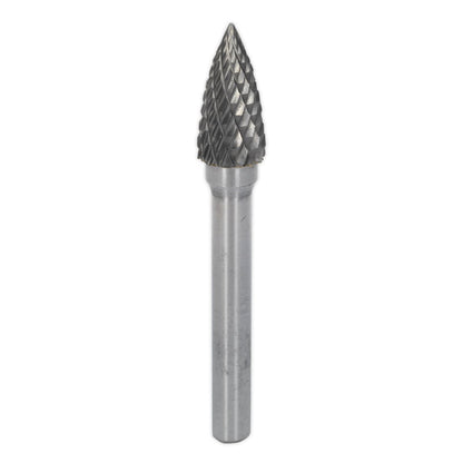 Sealey SDB03 Tungsten Carbide Rotary Burr Arc Pointed Nose 10mm Sealey