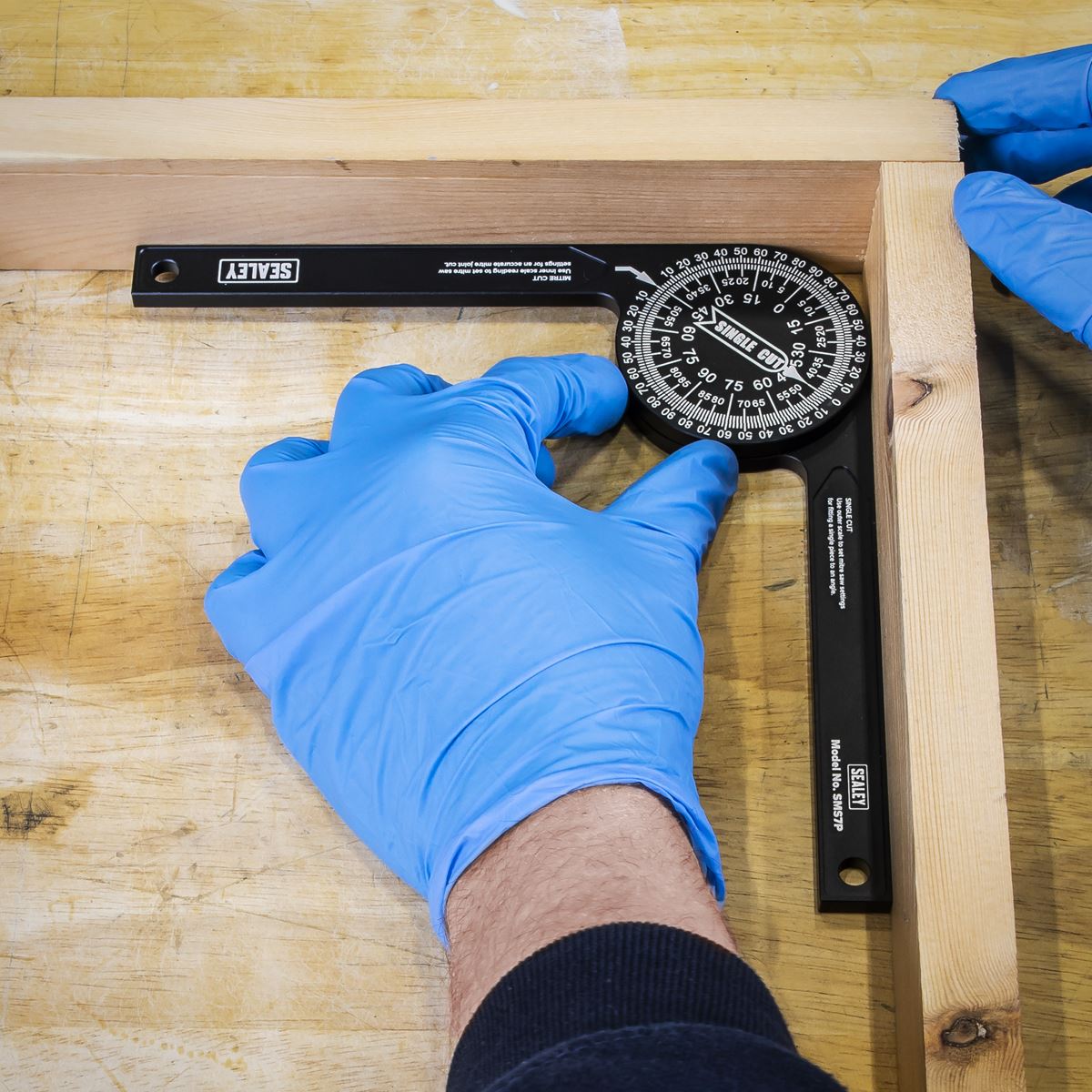 Sealey SMS7P Mitre Saw Protractor - Aluminium Sealey