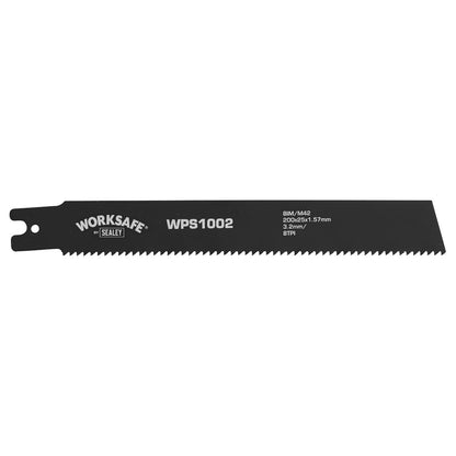 Sealey WPS1002 Pipe Saw Blade 200 x 25 x 1.7mm 8tpi - Pack of 5 Sealey
