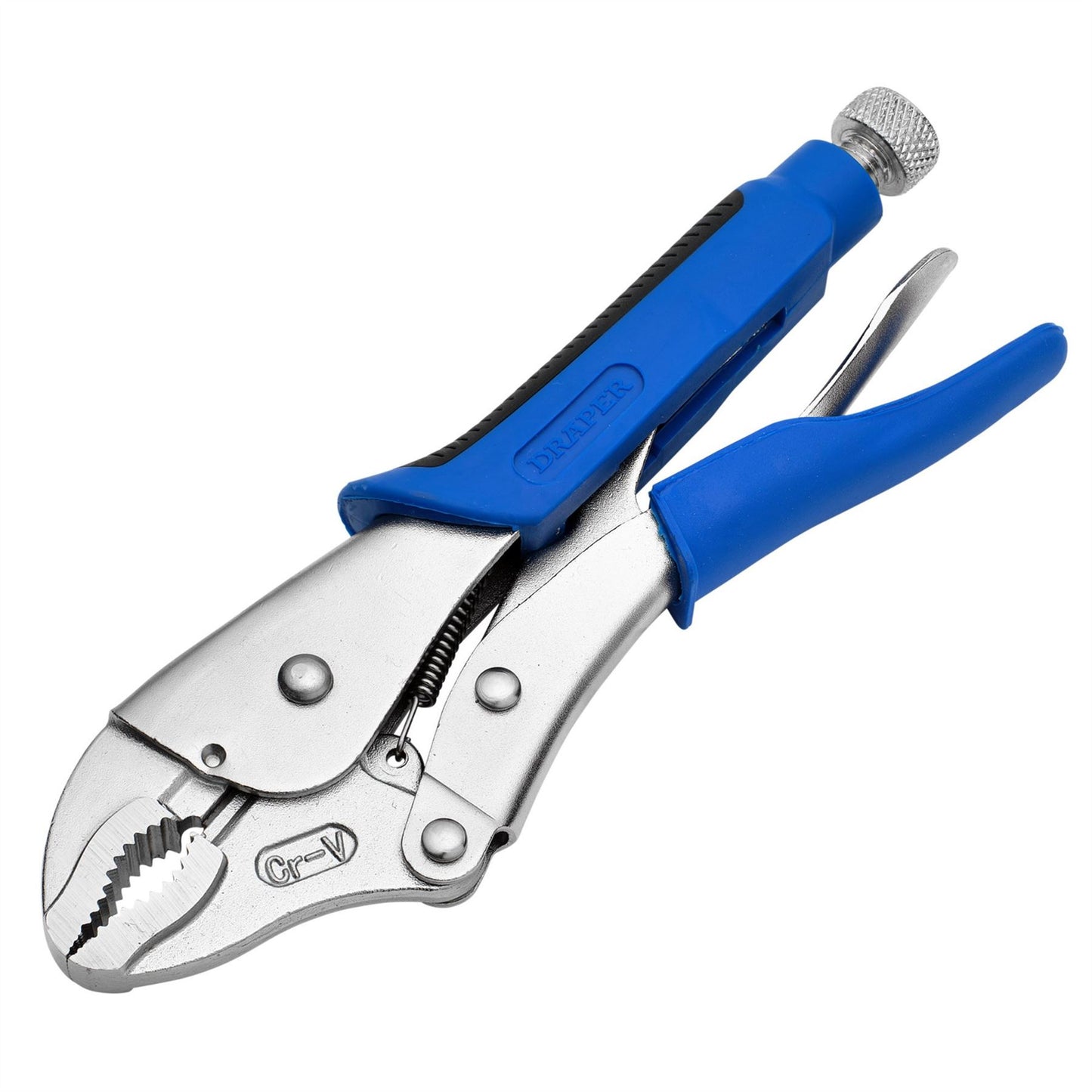 Draper 89124 Soft Grip Curved Jaw Self Grip Pliers 220mm Draper