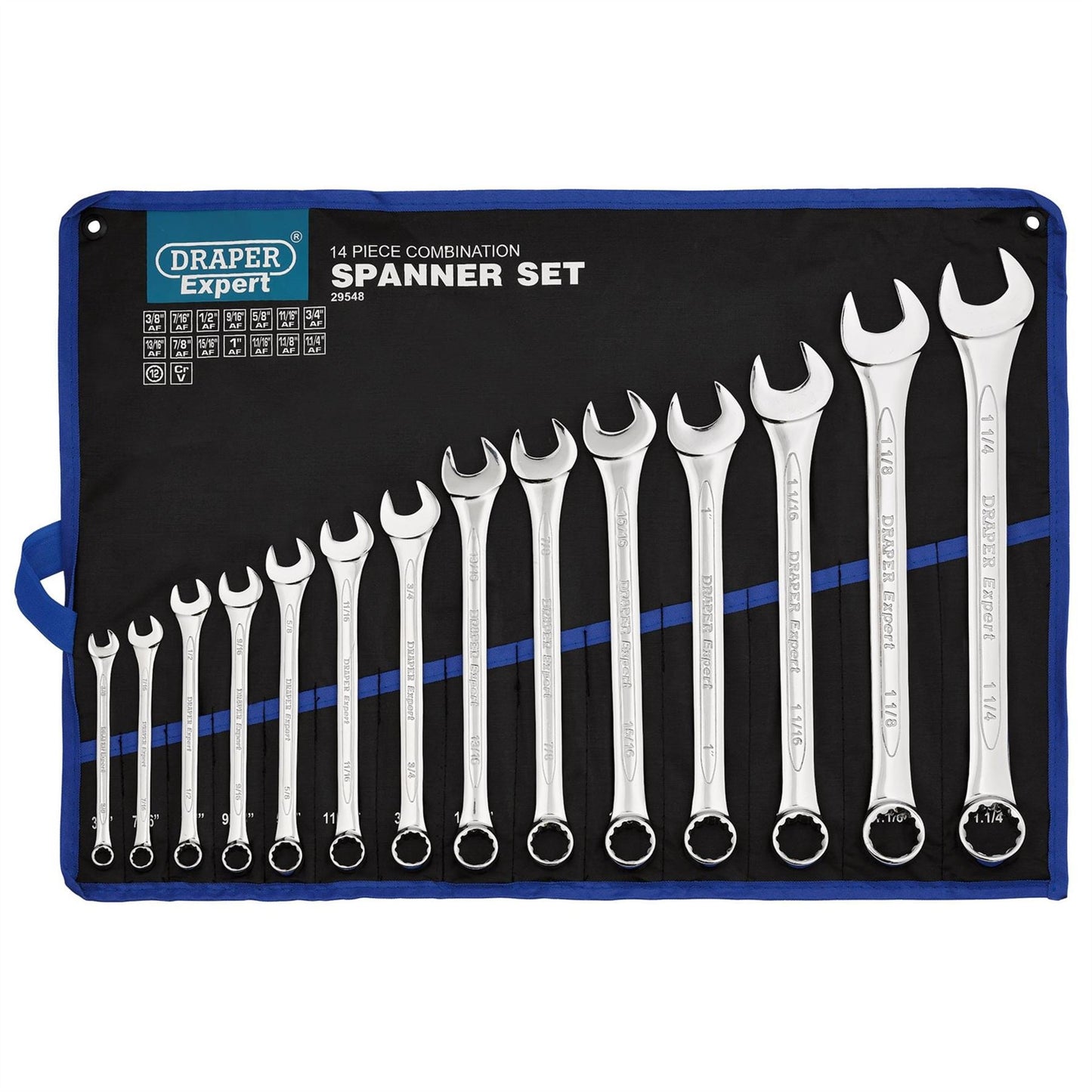 Draper 29548 Expert HI-TORQ® Imperial Combination Spanner Set 14 Piece Draper