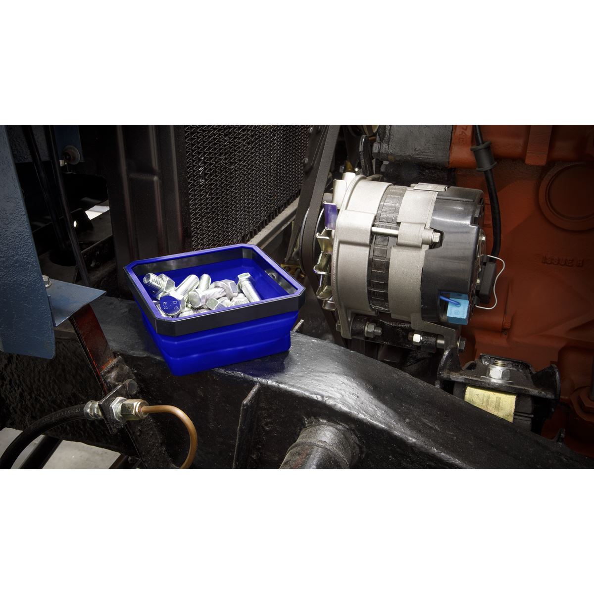 Sealey APCSTS Parts Tray Collapsible Magnetic Set Sealey