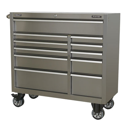 Sealey PTB105511SS Rollcab 11 Drawer 1055mm Extra-Wide Stainless Steel Heavy-Duty Sealey