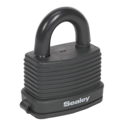 Sealey PL302CW Steel Body Weatherproof Combination Padlock 48mm Sealey