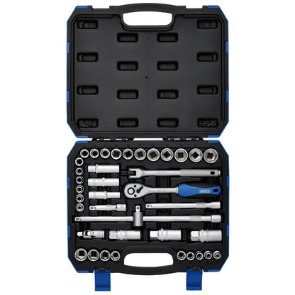 Draper 16361 Combined MM/AF Socket Set 3/8" Sq. Dr. 39 Piece Draper
