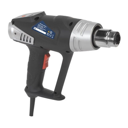 Sealey HS104K Deluxe Hot Air Gun Kit with LED Display 2000W 80-600°C Sealey