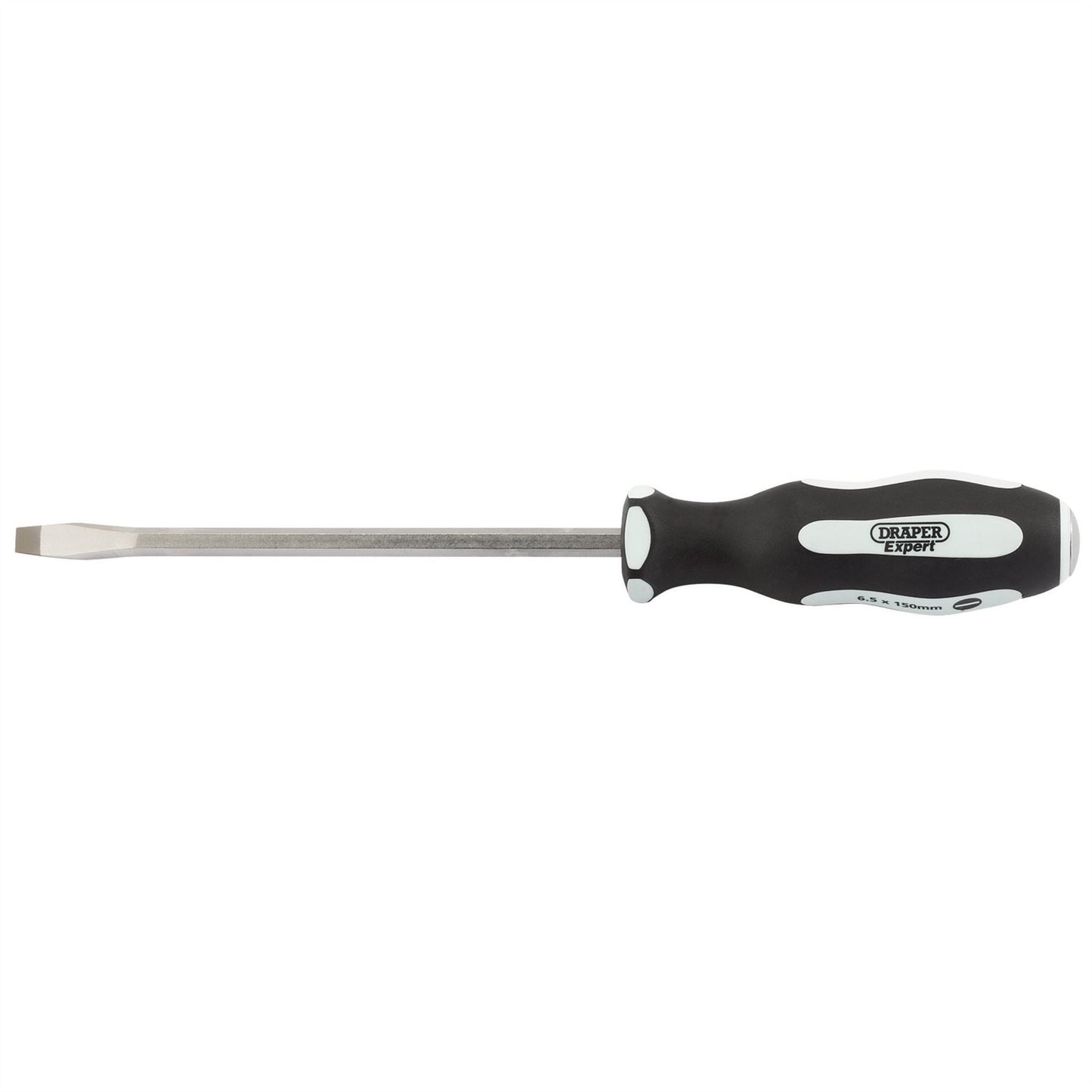Draper 35183 Pound Thru' Plain Slot Soft Grip Screwdriver 6.5 x 150mm Draper