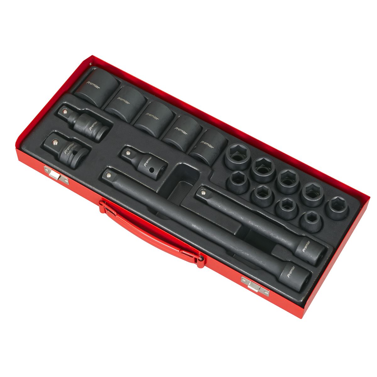 Sealey AK5619M Impact Socket Set 19pc 1/2"Sq Drive Metric Sealey