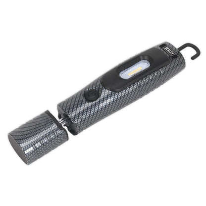 Sealey LED3602CF Rechargeable 360° Inspection Light 4W & 3W SMD LED Carbon Fibre Effect Lithium-ion Sealey