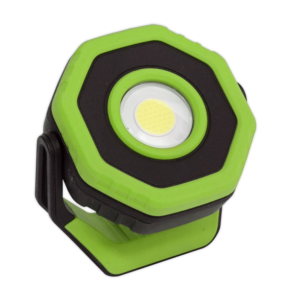Sealey LED700P Rechargeable Pocket Floodlight with Magnet 360° 7W COB LED - Green Sealey