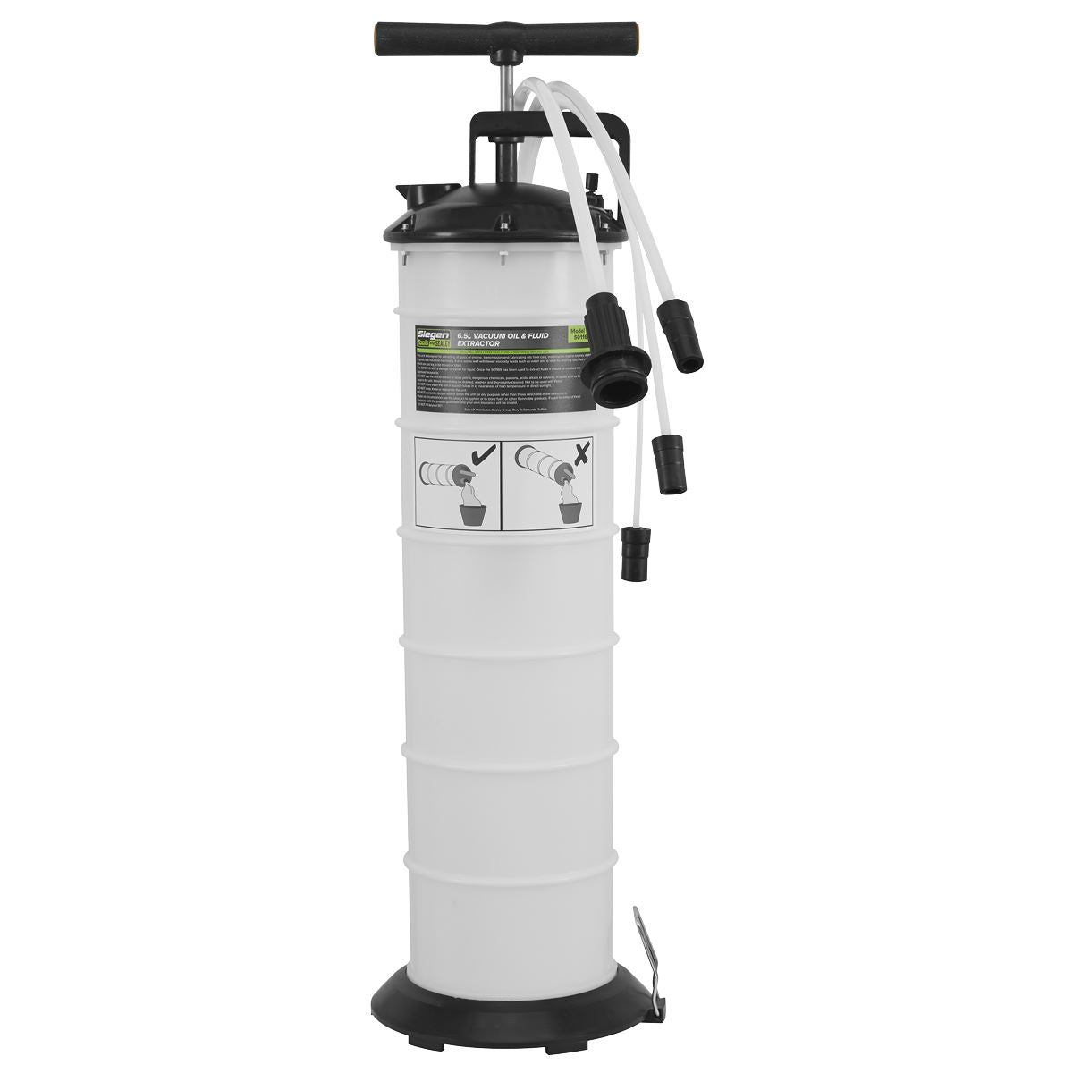 Siegen S01169 Vacuum Oil & Fluid Extractor Manual 6.5L Siegen