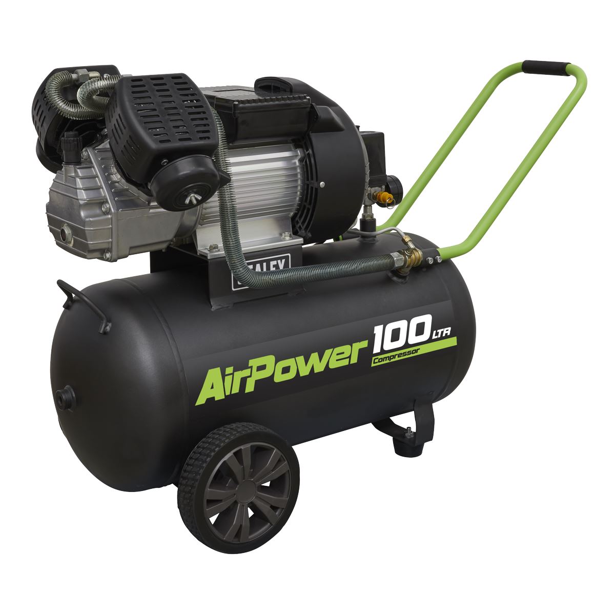 Sealey SAC10030VE Air Compressor 100L V-Twin Direct Drive 3hp Sealey
