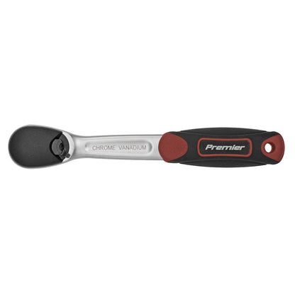 Sealey AK8976 Ratchet Wrench 1/4"Sq Drive Dust-Free Flip Reverse - Premier Platinum Sealey