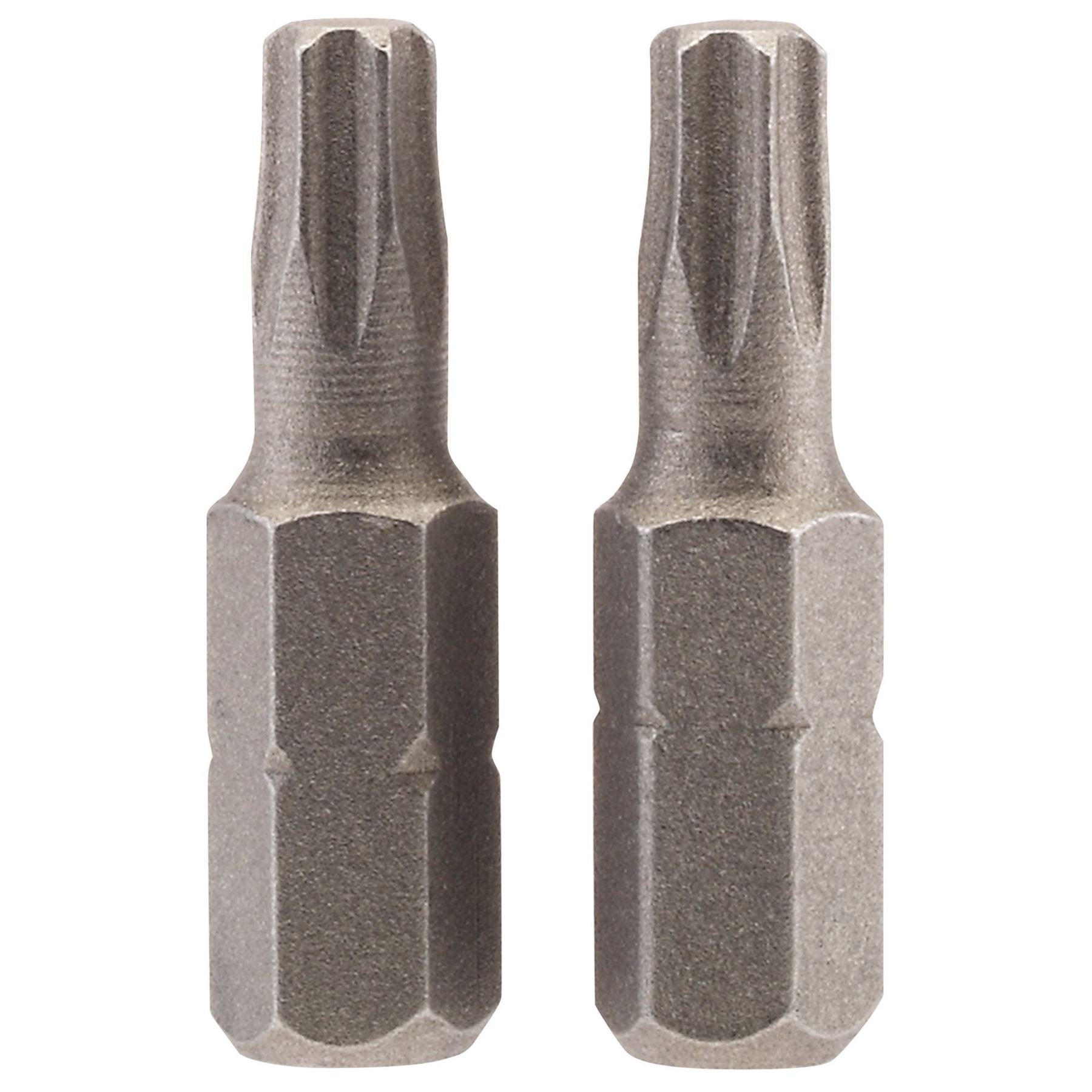 Draper 66431 TX-STAR® Insert Bit 1/4" Hex 25mm Long T25 Pack of 2 Draper