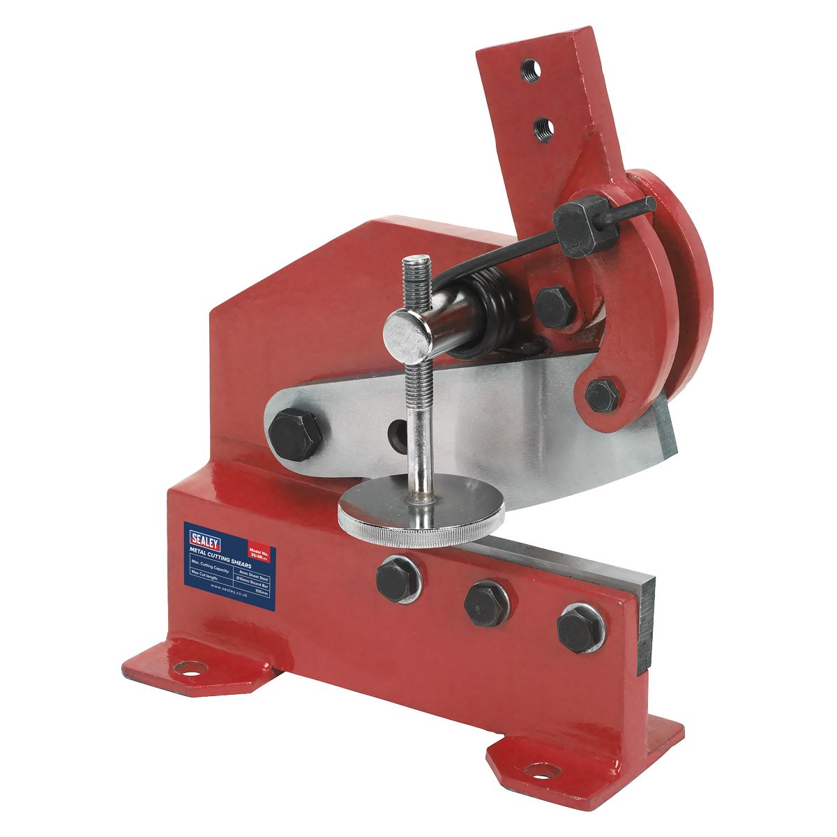 Sealey 3S/4R 4mm Capacity Ø10mm Round Metal Cutting Shears Sealey