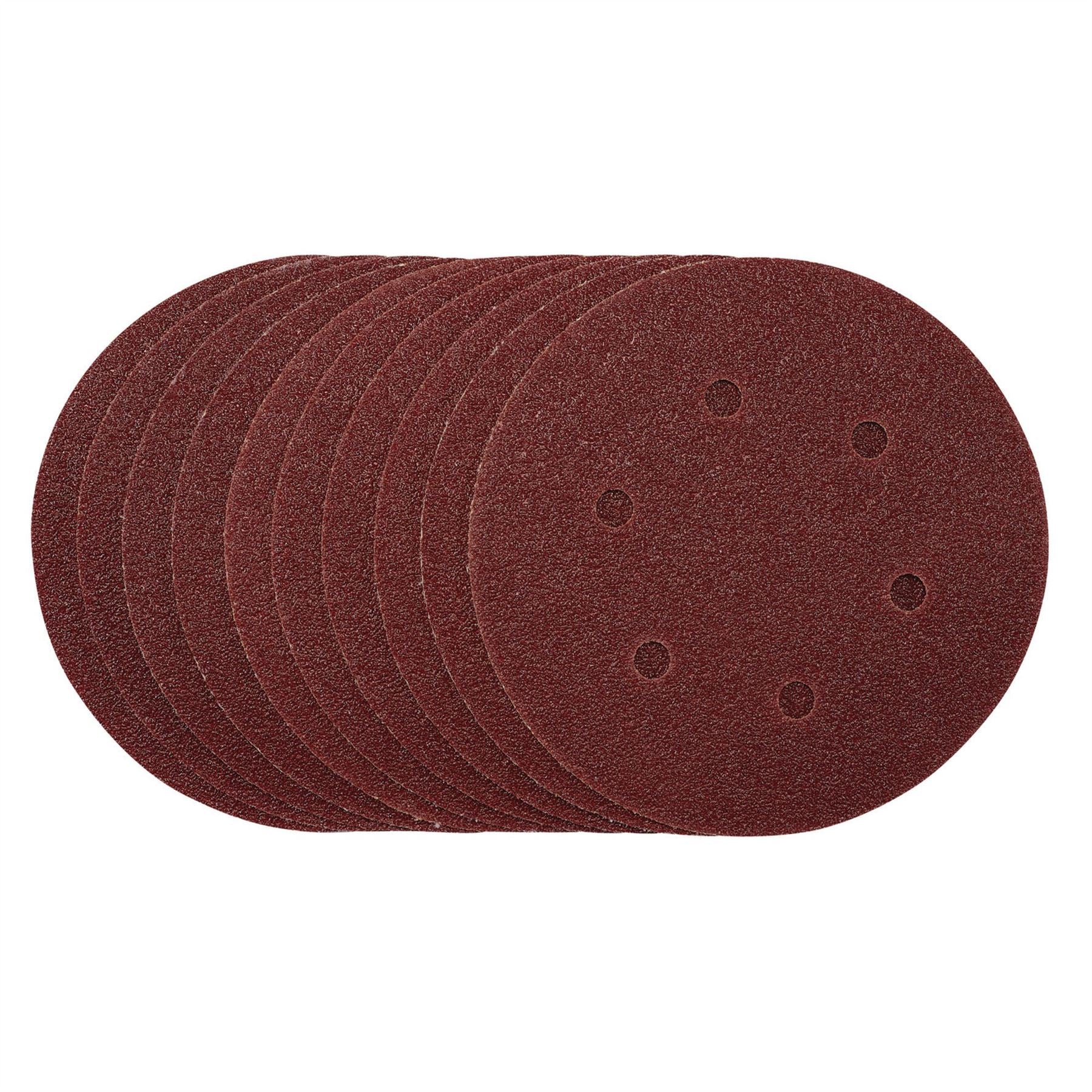 Draper 54887 Sanding Discs 150mm Hook & Loop 40 Grit Pack of 10 Draper