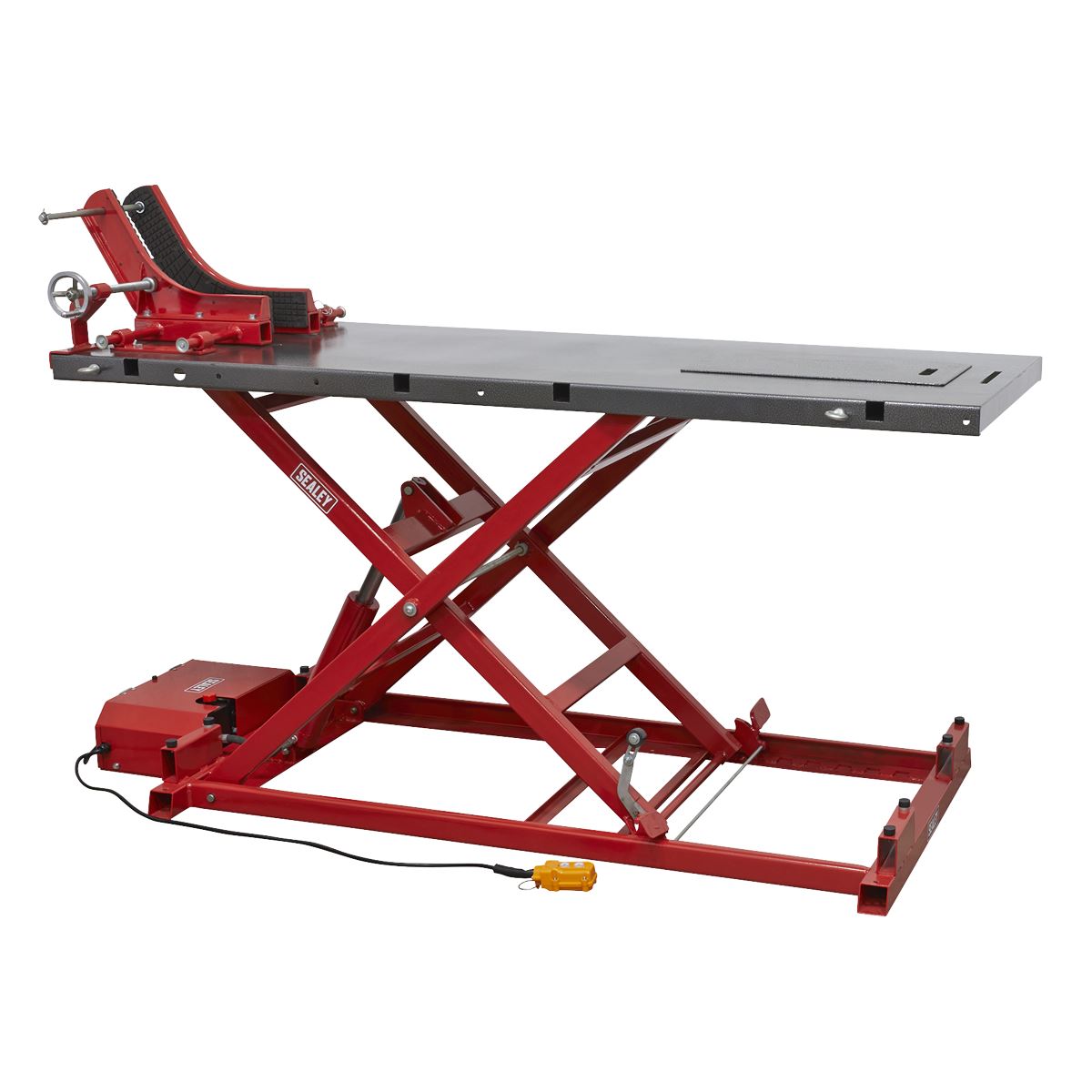 Sealey MC680E Heavy-Duty Electro/Hydraulic Motorcycle Lift 680kg Capacity Sealey
