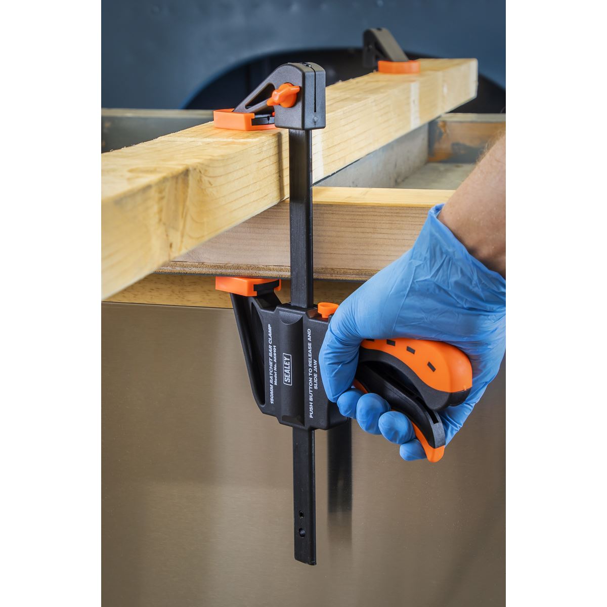 Sealey AK6101 Ratchet Bar Clamp 150mm Sealey