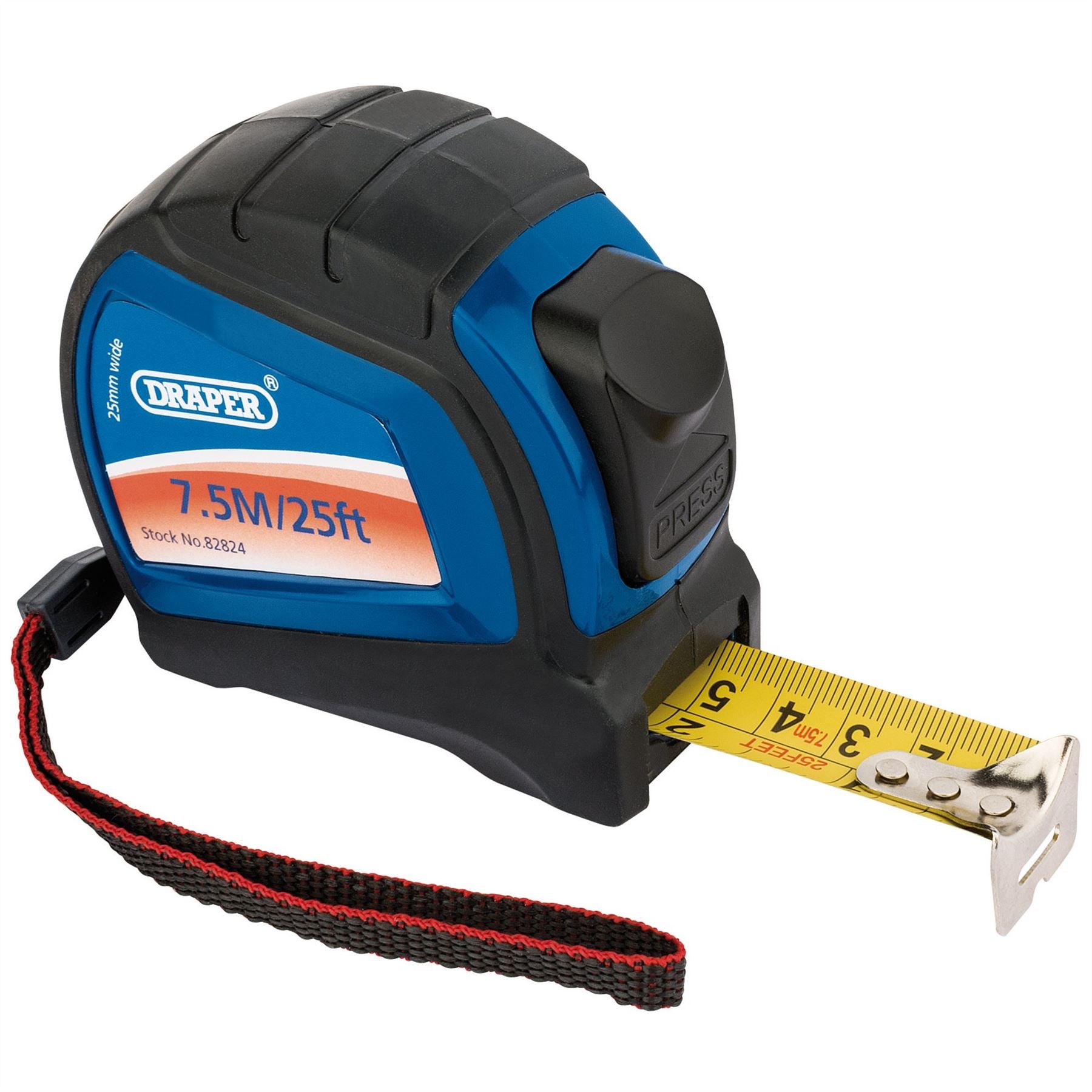Draper 82824 Measuring Tape 7.5m/25ft Draper