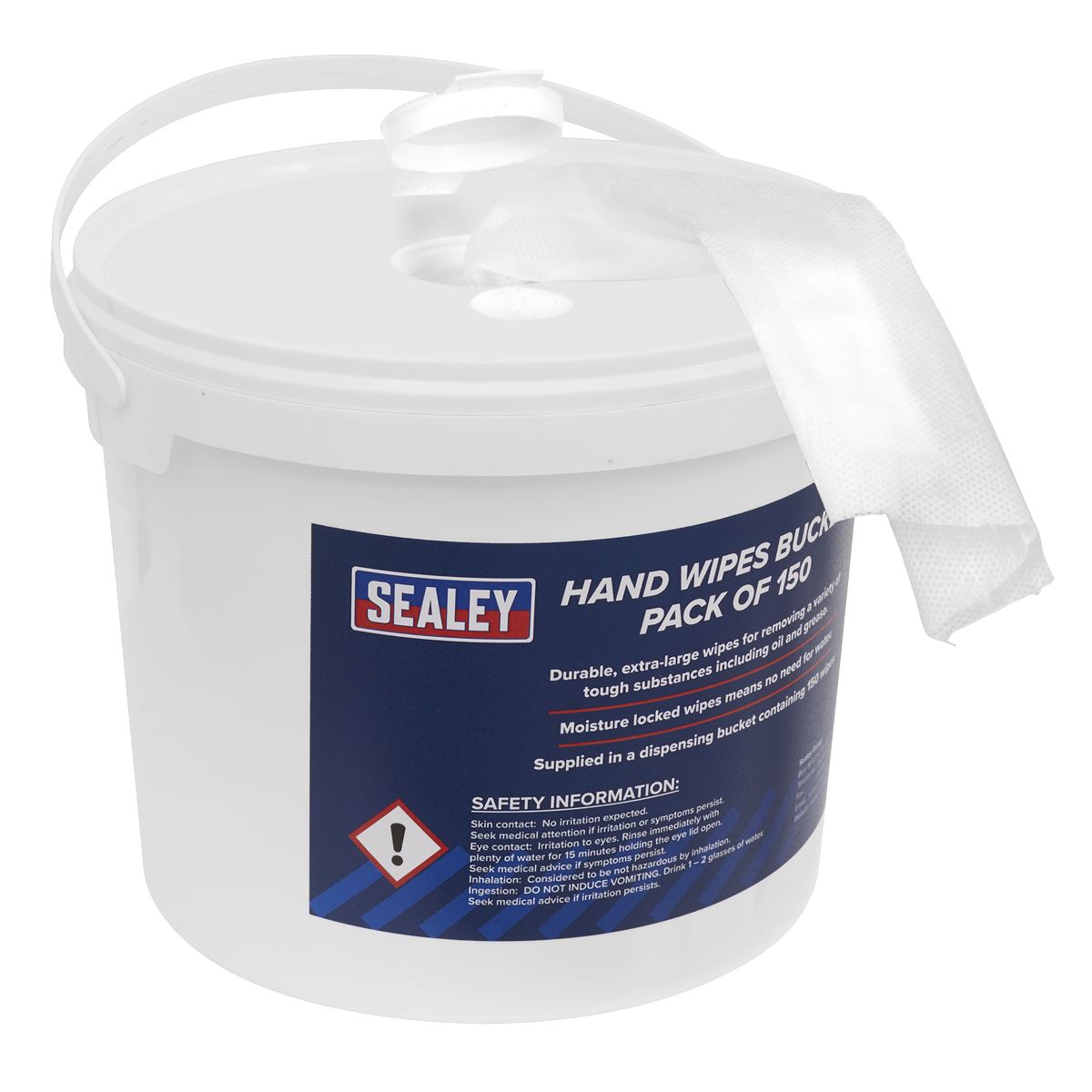 Sealey SCW3 Hand Wipes Bucket - Pack of 150 Sealey
